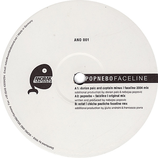 Popnebo - Faceline | Anorak Tonträger (ANO 001)