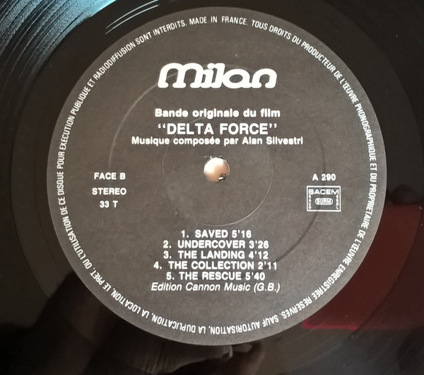 Alan Silvestri - Delta Force (Bande Originale Du Film) | Milan (A 290) - 4