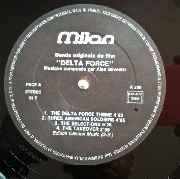 Alan Silvestri - Delta Force (Bande Originale Du Film) | Milan (A 290) - 3
