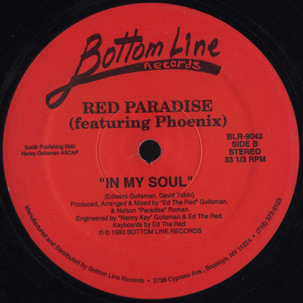 Red Paradise - Love Me Right / In My Soul | Bottom Line Records (BLR-9042) - 2