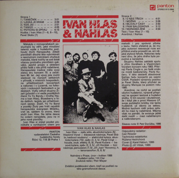 Ivan Hlas & Nahlas - Ivan Hlas & Nahlas | Panton (8113 0644) - 2