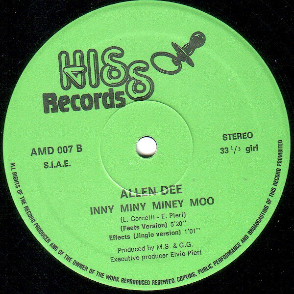 Allen Dee - Inny Miny Miney Moo | Hiss Records (AMD 007) - 4 Allen Dee - Inny Miny Miney Moo | Hiss Records (AMD 007) - 4