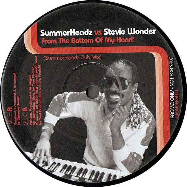 SummerHeadz Vs. Stevie Wonder / Tarantulaz - From The Bottom Of My Heart / Helicopters | Not On Label (WONDERS001) SummerHeadz Vs. Stevie Wonder / Tarantulaz - From The Bottom Of My Heart / Helicopters | Not On Label (WONDERS001)