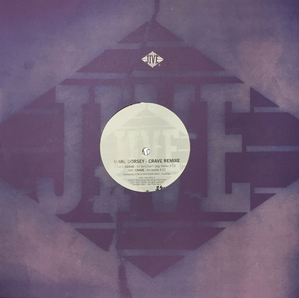 Marc Dorsey - Crave Remixe | Jive (RTD 199.3655.0) Marc Dorsey - Crave Remixe | Jive (RTD 199.3655.0)