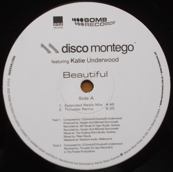 Disco Montego Featuring Katie Underwood - Beautiful | Bomb Records (none) - main