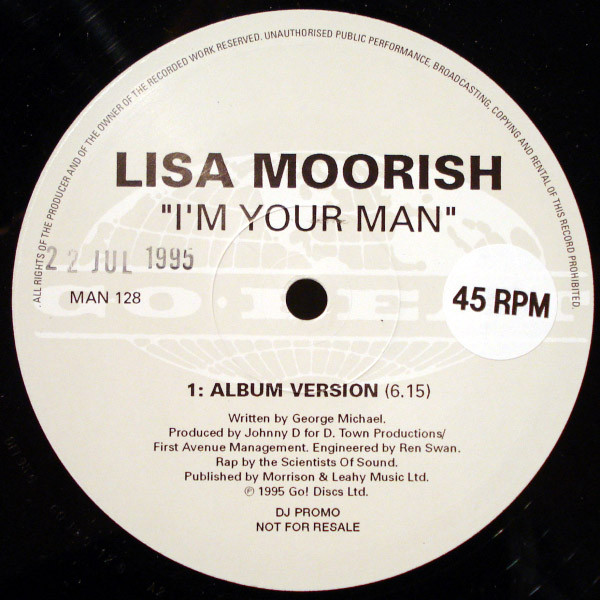 Lisa Moorish - I'm Your Man | Go! Discs (MAN 128) - main