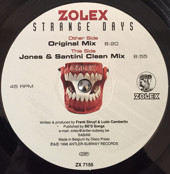 Zolex - Strange Days | Zolex Records (ZX 7155) Zolex - Strange Days | Zolex Records (ZX 7155)