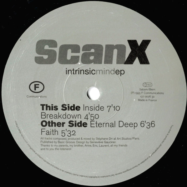 Scan X - Intrinsic Mind EP | F Communications (F 026) - 2