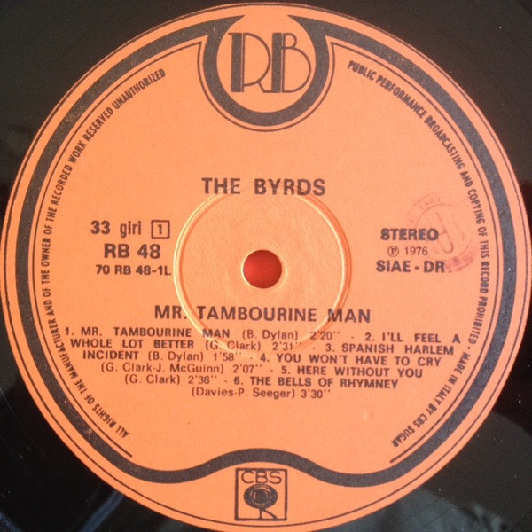 The Byrds - Mr. Tambourine Man | Record Bazaar (RB 48) - 3