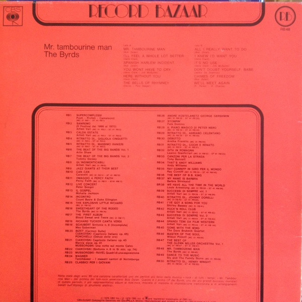 The Byrds - Mr. Tambourine Man | Record Bazaar (RB 48) - 2