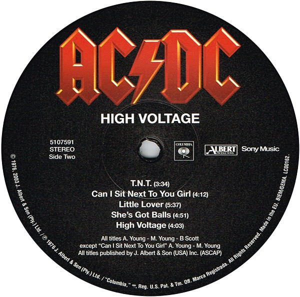 AC/DC - High Voltage | Columbia (5107591) - 4