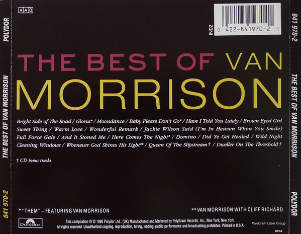 Van Morrison - The Best Of Van Morrison | Polydor (841 970-2) - 2
