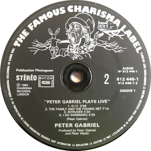 Peter Gabriel - Plays Live | Charisma (812 445-1) - 4