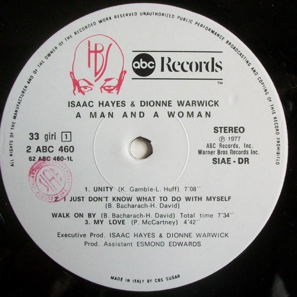Isaac Hayes & Dionne Warwick - A Man And A Woman | ABC Records (2 ABC 460) - 4