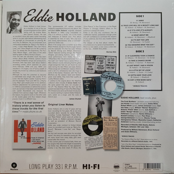 Edward Holland, Jr. - Eddie Holland | WaxTime (772077) - 4