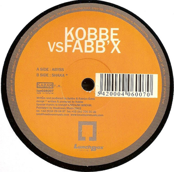 Kobbe Vs Fabb'X - Abyss | Lunchbox Recordings (lun026007)