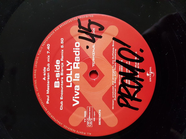 Lolly - Viva La Radio | Terminal Traxx (TT 009) - 3