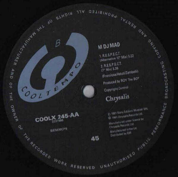 M DJ M.A.D. - R.E.S.P.E.C.T. | Cooltempo (COOLX 245)