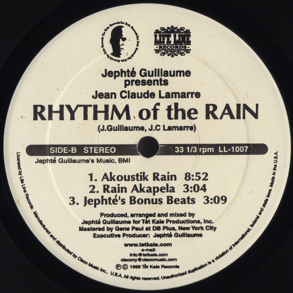 Jephté Guillaume Presents Jean Claude Lamarre - Rhythm Of The Rain | Life Line Records (LL-1007) - 3