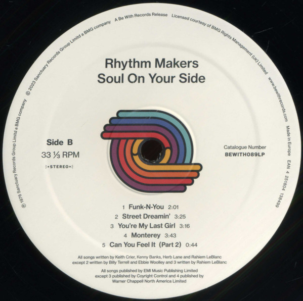 The Rhythm Makers - Soul On Your Side | Be With Records (BEWITH089LP) - 4