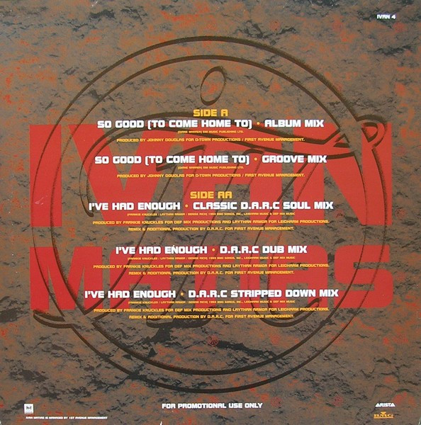 Ivan Matias - So Good (To Come Home To) | Arista (IVAN4)