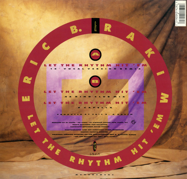 Eric B. & Rakim - Let The Rhythm Hit 'Em | MCA Records (MCA-24026) - 2