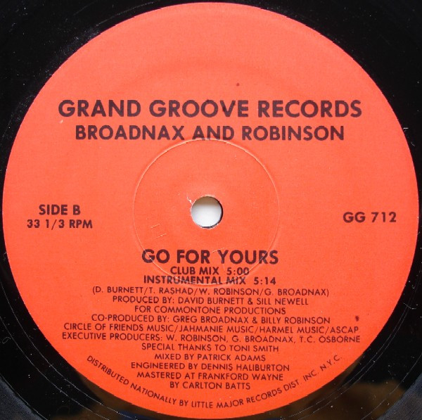 Broadnax And Robinson - Go For Yours | Grand Groove Records (GG 712) - 2 Broadnax And Robinson - Go For Yours | Grand Groove Records (GG 712) - 2