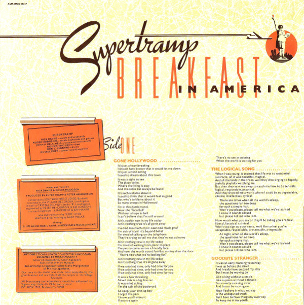 Supertramp - Breakfast In America | A&M Records (AMLK 64747) - 5