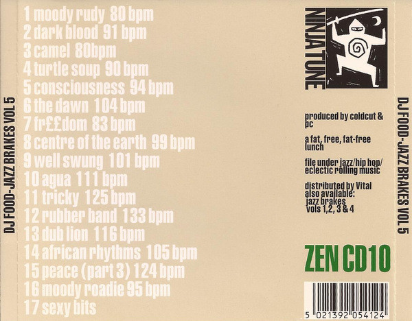 DJ Food - Jazz Brakes Volume 5 | Ninja Tune (ZEN CD10) - 2 DJ Food - Jazz Brakes Volume 5 | Ninja Tune (ZEN CD10) - 2