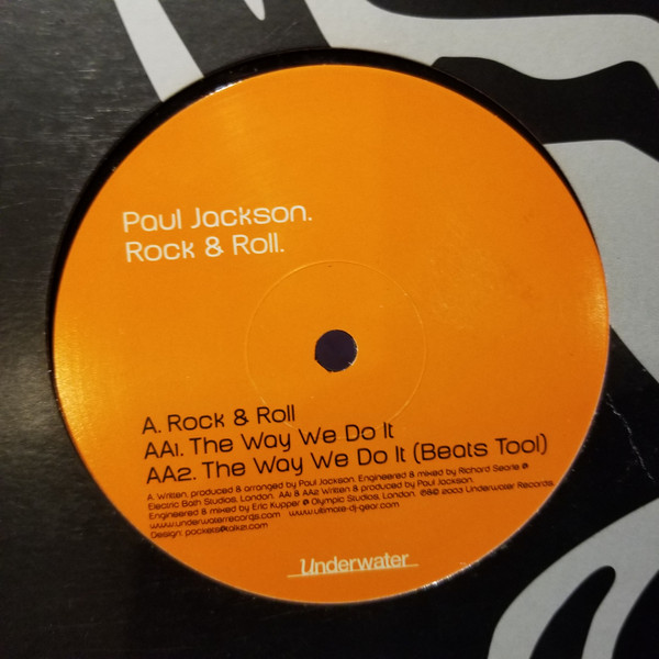 Paul Jackson - Rock & Roll | Underwater Records (H2O 038) - 4