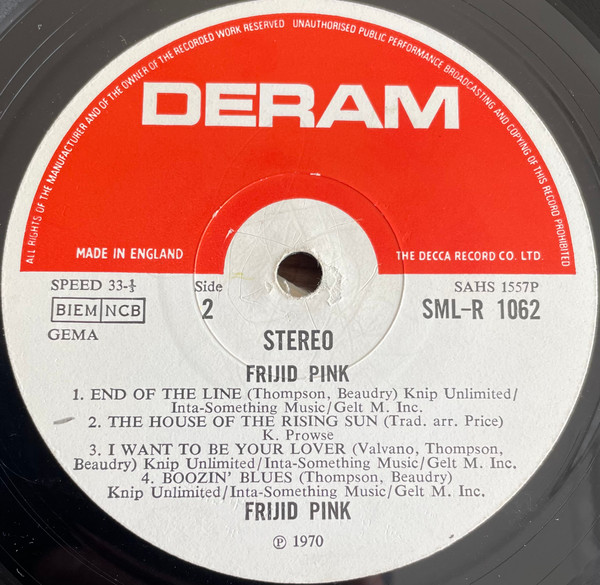 Frijid Pink - Frijid Pink | Deram (SML-R 1062) - 4 Frijid Pink - Frijid Pink | Deram (SML-R 1062) - 4