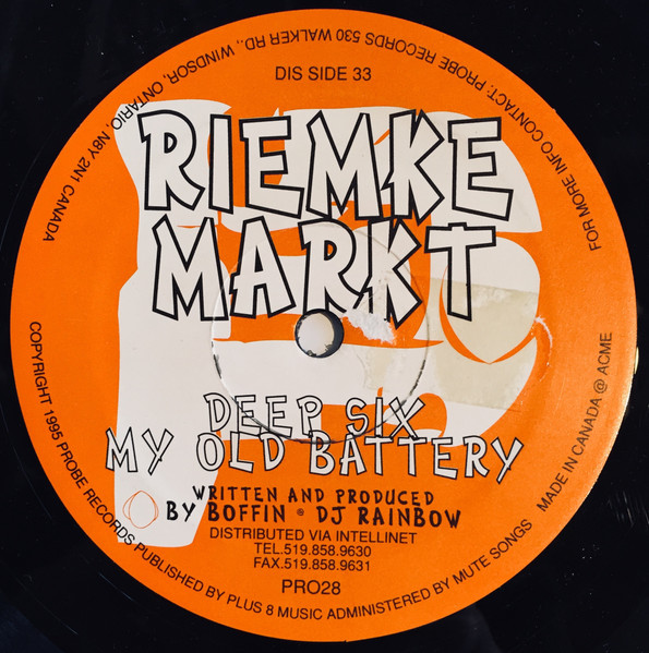 Riemke Markt - Deep Six | Probe Records (PRO28)