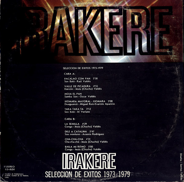 Irakere - Volumen 2 Seleccion De Exitos 1973-1979 | Areito (LD-4004) - 2