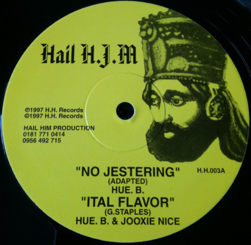 Hue B - No Jestering | Hail H.I.M. Records (H.H.003) - main