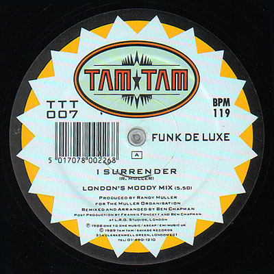 Funk Deluxe - I Surrender | Tam Tam Records (TTT 007) Funk Deluxe - I Surrender | Tam Tam Records (TTT 007)