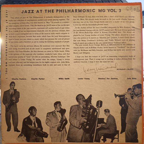 Jazz At The Philharmonic - Norman Granz' Jazz At The Philharmonic Vol. 3 | Mercury Records (MG 55004) - 2