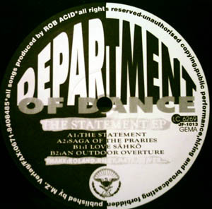 Department Of Dance - The Statement EP | Junkfood Records (JF-1013) - main