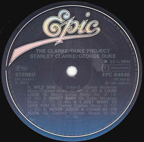 Stanley Clarke/George Duke - The Clarke / Duke Project | Epic (EPC 84848)