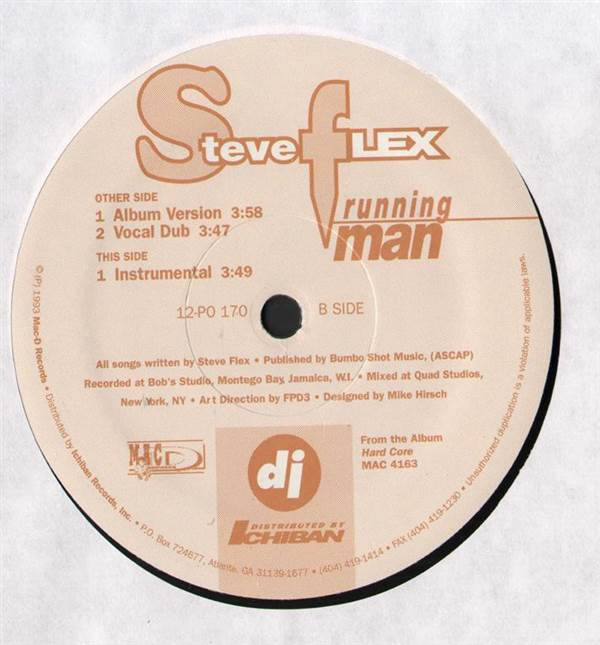 Steve Flex - Running Man | MAC D Records (12-PO 170)