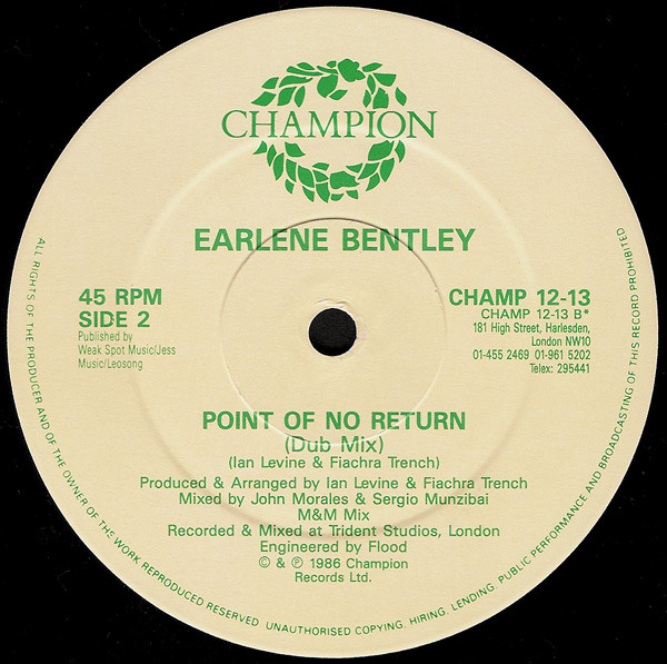 Earlene Bentley - Point Of No Return | Champion (CHAMP 12-13) - 4