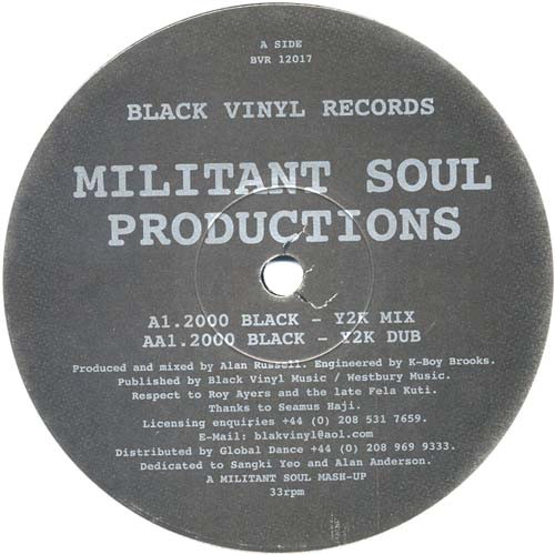 Militant Soul Productions - 2000 Black | Black Vinyl Records (BVR 12017) - main