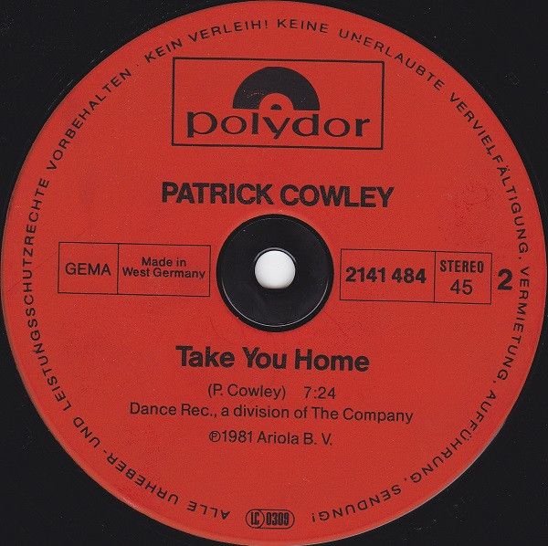 Patrick Cowley - Menergy | Polydor (2141 484) - 4
