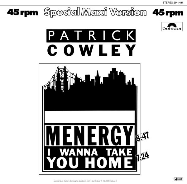 Patrick Cowley - Menergy | Polydor (2141 484) - main