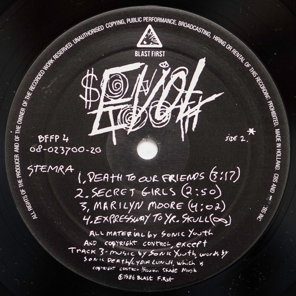 Sonic Youth - EVOL | Blast First (BFFP 4) - 4