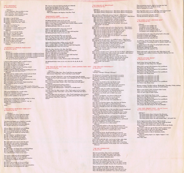 David Peel & The Lower East Side - The Pope Smokes Dope | Apple Records (SW 3391) - 4