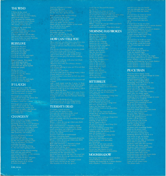 Cat Stevens - Teaser And The Firecat | Island Records (ILPS 19154) - 2