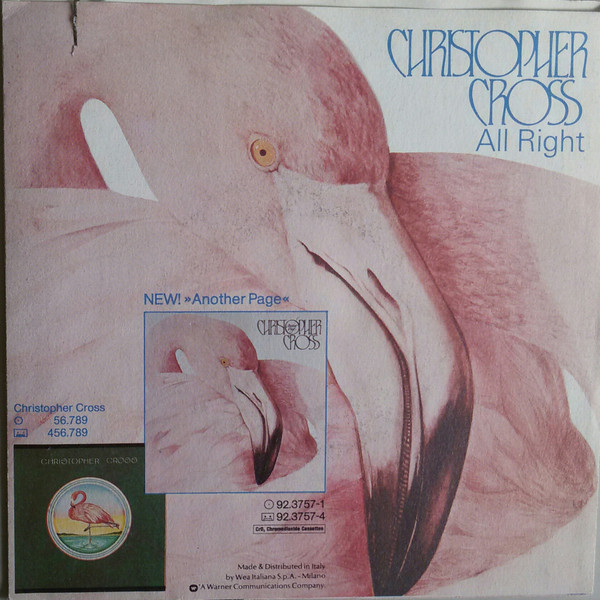 Christopher Cross - All Right | Warner Bros. Records (92 9843-7) - 2 Christopher Cross - All Right | Warner Bros. Records (92 9843-7) - 2
