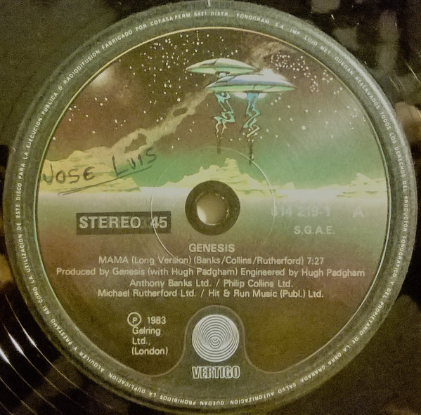 Genesis - Mama | Vertigo (814 219-1)