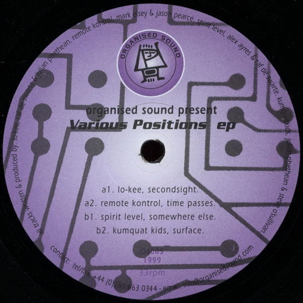 Various - Various Positions EP | Organised Sound (OS005)