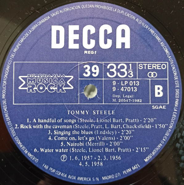 Lulu , Tommy Steele - Lulu / Tommy Steele | Decca (9 - LP013) - 4